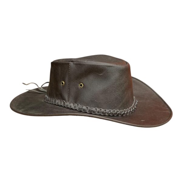 Sombrero Australiano En Cuero - Image 2