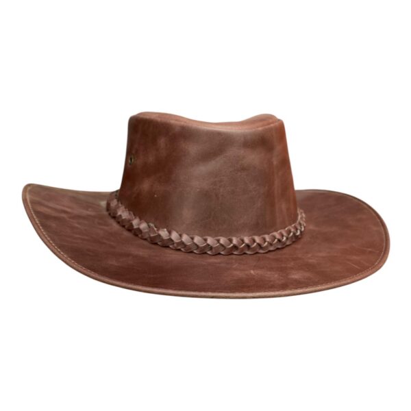 Sombrero Australiano En Cuero - Image 3