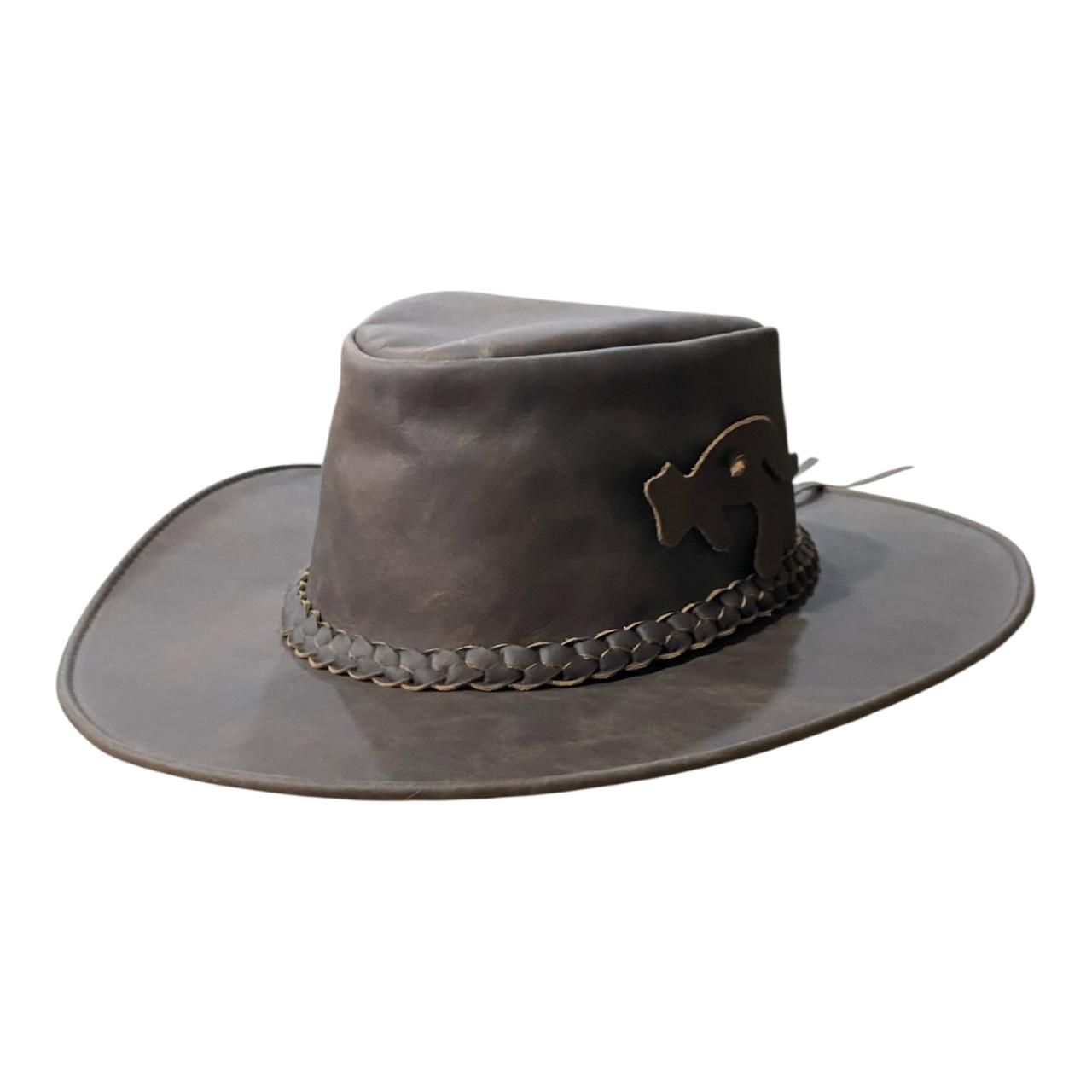 Sombrero Australiano En Cuero
