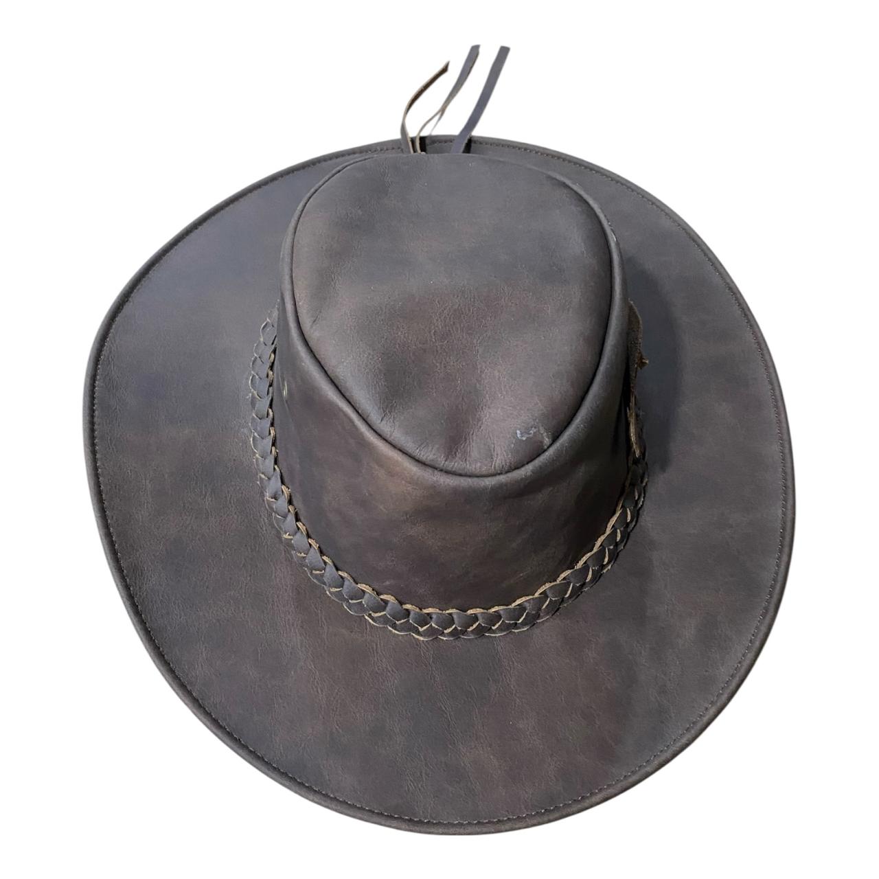 Sombrero Australiano En Cuero - Image 4